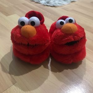 Elmo and koala slippers
